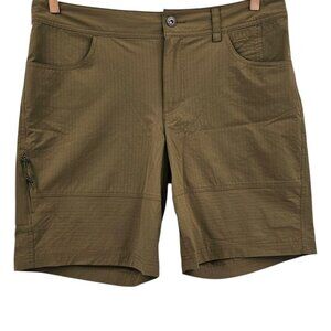 REI Co-op Womens‎ 14 Outdoor Gorpcore Craglands Shorts in Olive Green